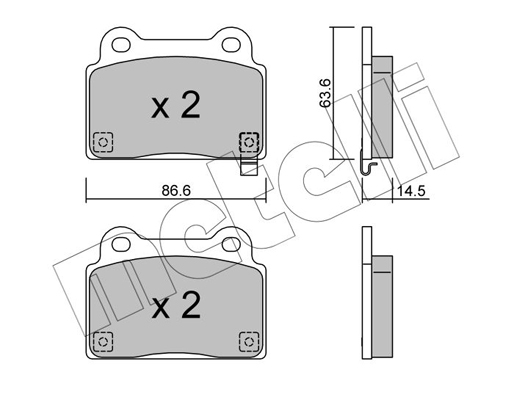 Remblokset Metelli 22-0826-0