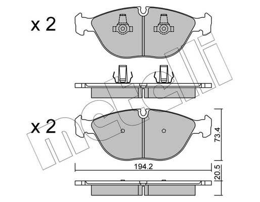 Remblokset Metelli 22-0828-0