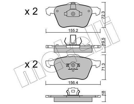 Remblokset Metelli 22-0833-0