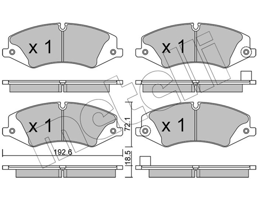 Remblokset Metelli 22-0836-6