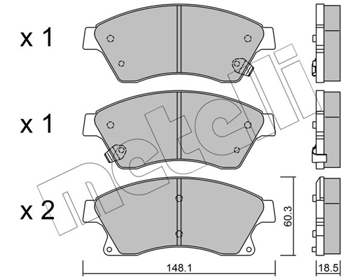 Remblokset Metelli 22-0838-0