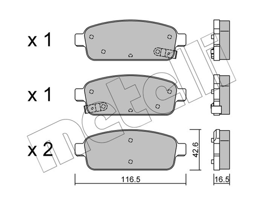 Remblokset Metelli 22-0840-0