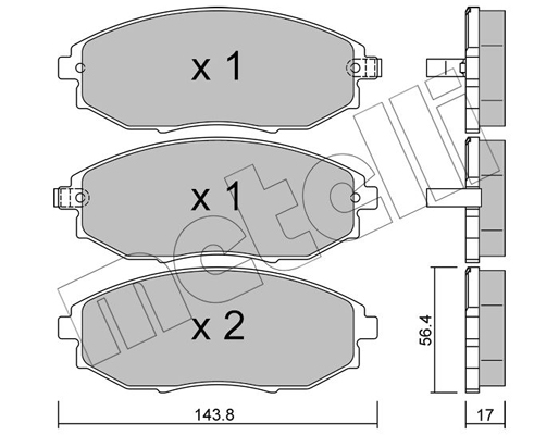 Remblokset Metelli 22-0845-0