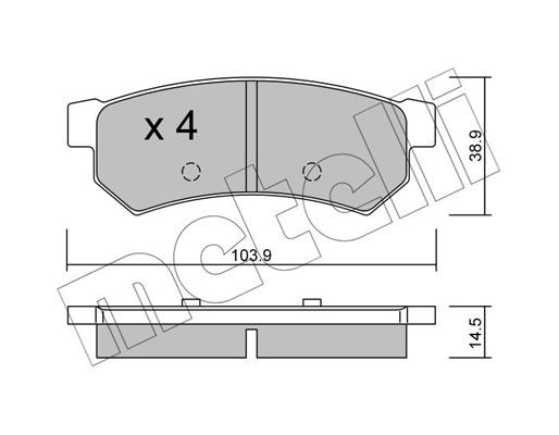 Remblokset Metelli 22-0846-0