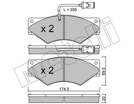 Remblokset Metelli 22-0849-0