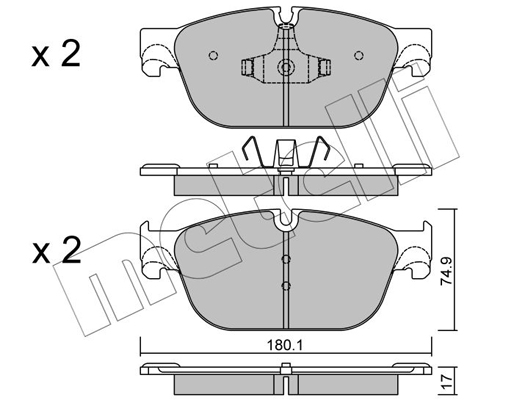 Remblokset Metelli 22-0854-0