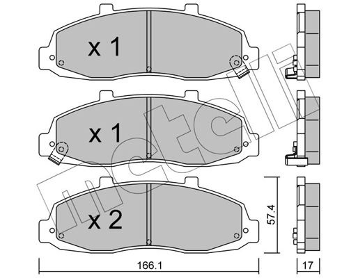 Remblokset Metelli 22-0857-0