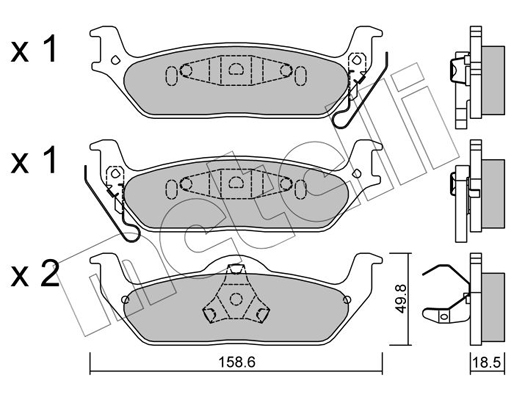 Remblokset Metelli 22-0860-0