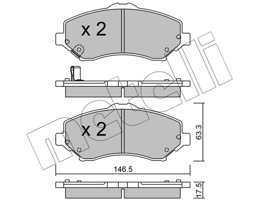 Remblokset Metelli 22-0862-0