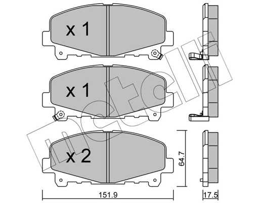 Remblokset Metelli 22-0867-0