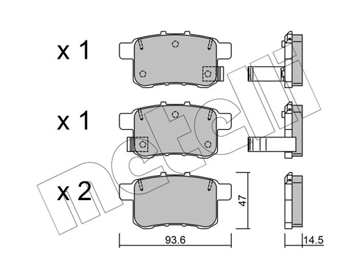 Remblokset Metelli 22-0868-0