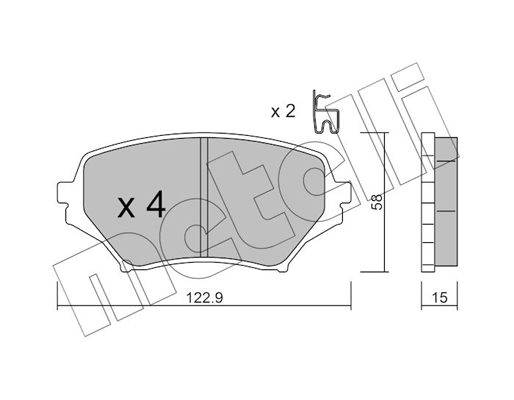 Remblokset Metelli 22-0870-0