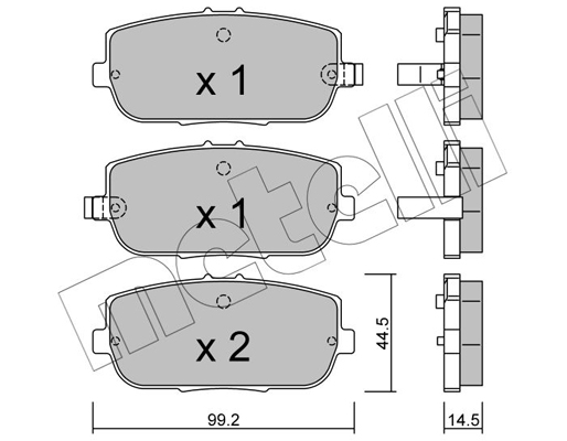 Remblokset Metelli 22-0871-0