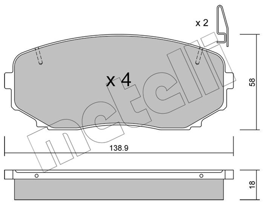 Remblokset Metelli 22-0872-0