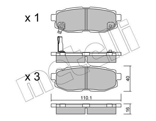 Remblokset Metelli 22-0875-0