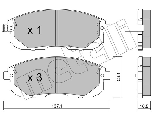 Remblokset Metelli 22-0876-0