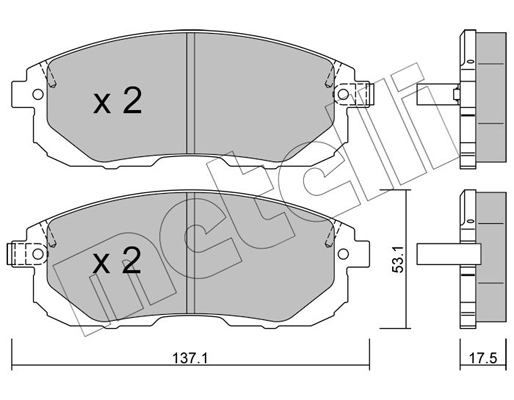 Remblokset Metelli 22-0876-1