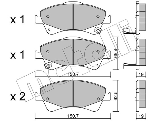 Remblokset Metelli 22-0878-0