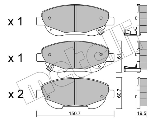 Remblokset Metelli 22-0879-0