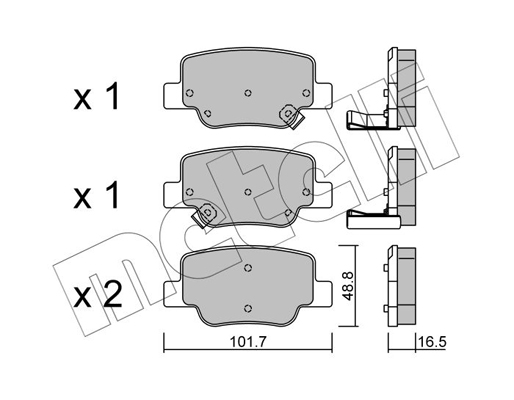 Remblokset Metelli 22-0880-0