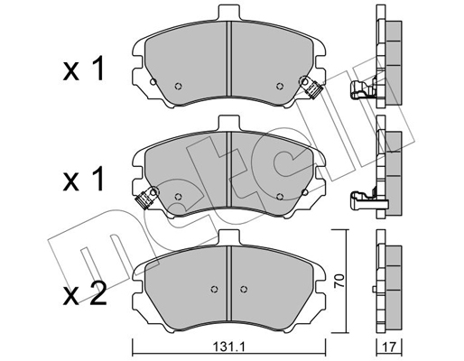 Remblokset Metelli 22-0884-0