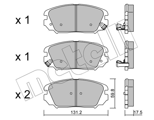 Remblokset Metelli 22-0885-0