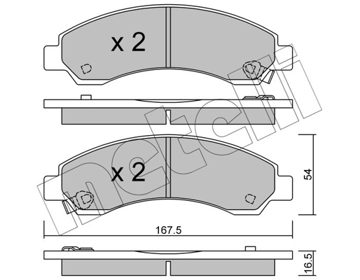 Remblokset Metelli 22-0888-0