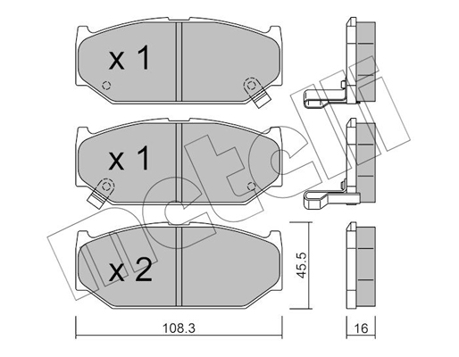 Remblokset Metelli 22-0897-0