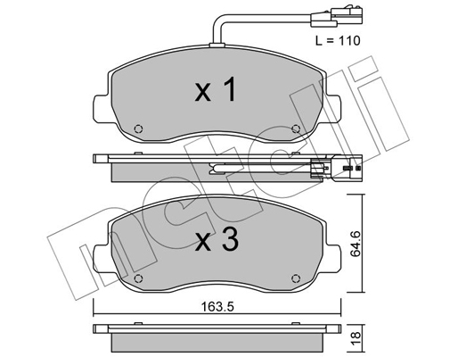 Remblokset Metelli 22-0898-0