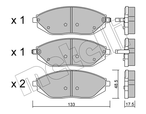 Remblokset Metelli 22-0908-0