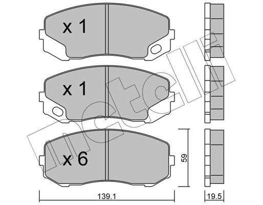 Remblokset Metelli 22-0910-0