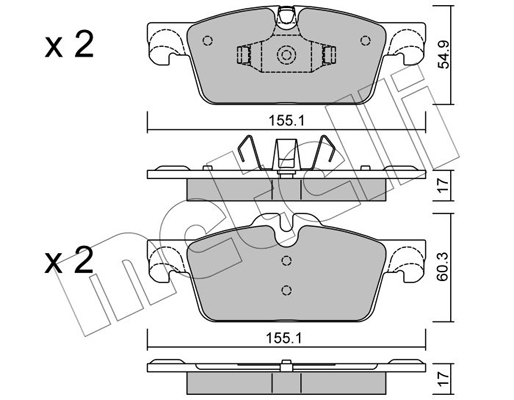 Remblokset Metelli 22-0916-0