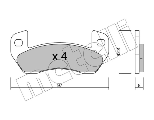 Remblokset Metelli 22-0925-0