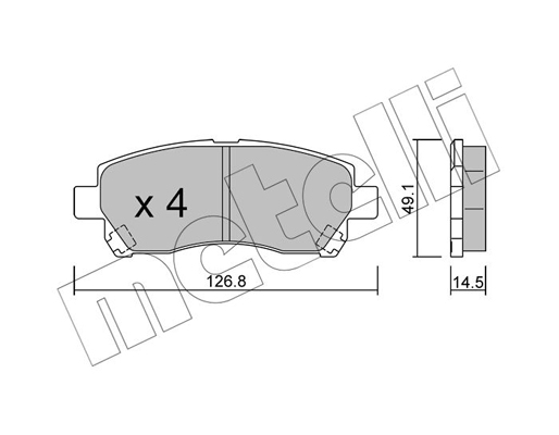 Remblokset Metelli 22-0929-0