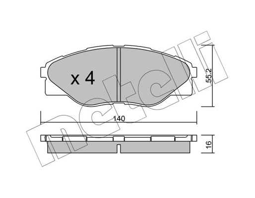 Remblokset Metelli 22-0936-0