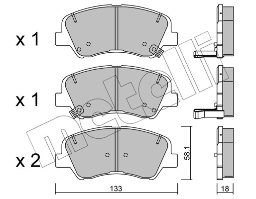 Remblokset Metelli 22-0943-0