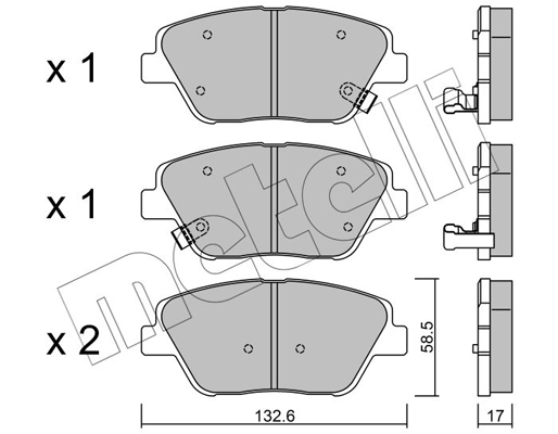 Remblokset Metelli 22-0945-0