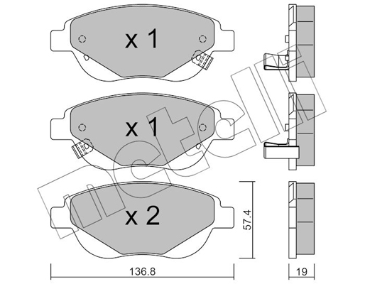 Remblokset Metelli 22-0948-1