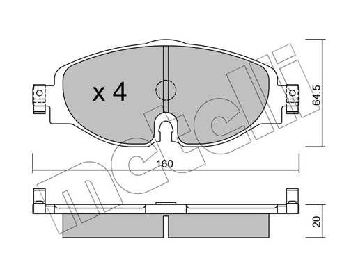 Remblokset Metelli 22-0950-0