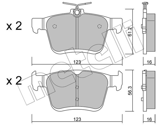 Remblokset Metelli 22-0951-0