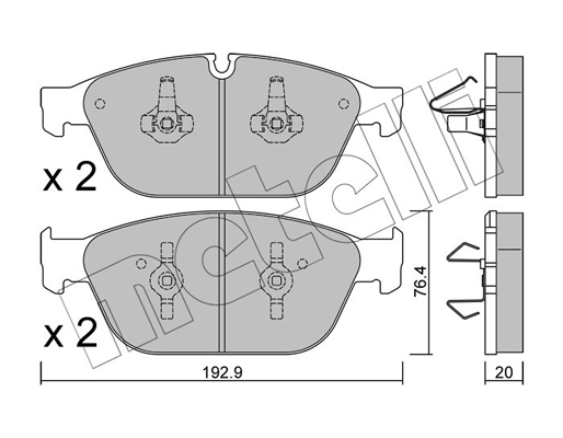 Remblokset Metelli 22-0954-0