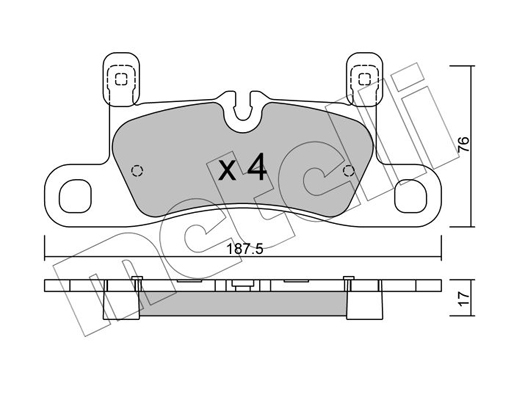 Remblokset Metelli 22-0958-3