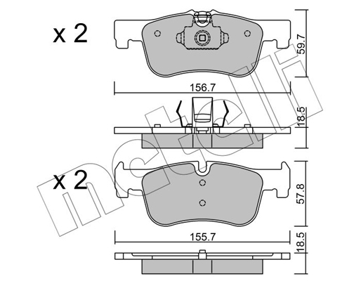 Remblokset Metelli 22-0959-0