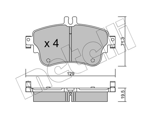 Remblokset Metelli 22-0964-0