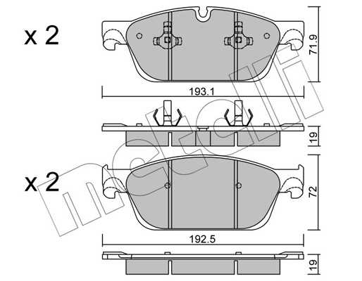 Remblokset Metelli 22-0967-0