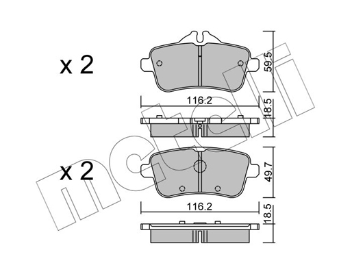 Remblokset Metelli 22-0968-0