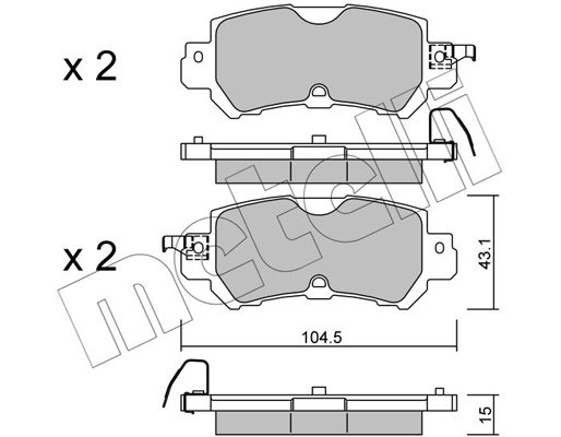 Remblokset Metelli 22-0970-0