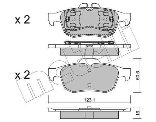 Remblokset Metelli 22-0974-0