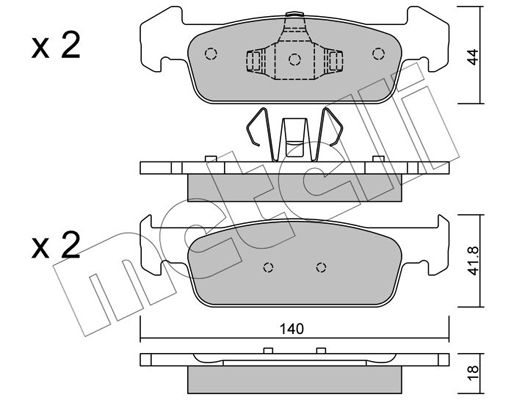 Remblokset Metelli 22-0975-1