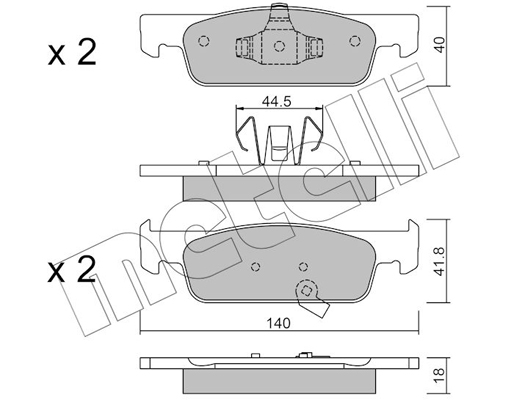 Remblokset Metelli 22-0975-2